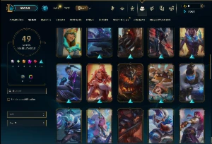 Ouro 3 com 150 Champs e 49 Skins ( MID / TOP / ADC ) - League of Legends LOL