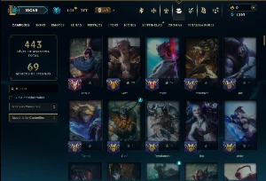 Ouro 3 com 150 Champs e 49 Skins ( MID / TOP / ADC ) - League of Legends LOL