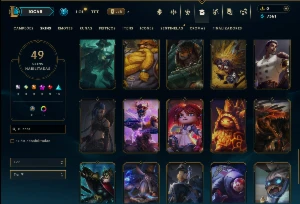 Ouro 3 com 150 Champs e 49 Skins ( MID / TOP / ADC ) - League of Legends LOL
