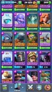 CONTA CLASH ROYALE LVL 10