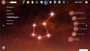 Conta Genshin Impact - AR 56, 10 personagens 5* e 31 no tota
