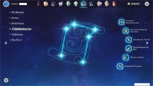 Conta Genshin Impact - AR 56, 10 personagens 5* e 31 no tota