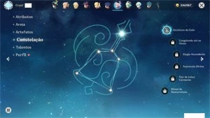 Conta Genshin Impact - AR 56, 10 personagens 5* e 31 no tota