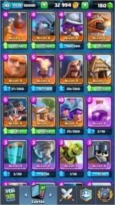 Conta de Clash Royale Arena 9