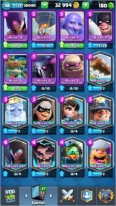 Conta de Clash Royale Arena 9