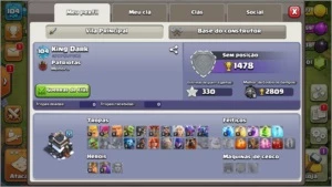 Conta de Clash Royale Arena 9