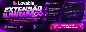 Extensão Lovable Ilimitados A Única 100% - Inteligência Artificial