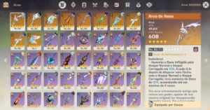 AR60 Raiden c3 + bis - 18 t5 - 10 armas t5 - Genshin Impact