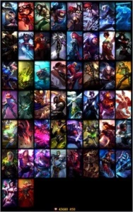 CONTA EX OURO 2, NA MD10, ALL CHAMP, 50 SKINS - League of Legends LOL