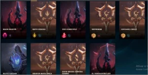 131 campeões, 117 skins, 10 páginas de runas - League of Legends LOL