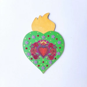 Enfeite de Parede Divino Verde - Artesanato e Personalizados