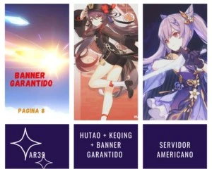 Conta Bacana com Hutao + Keqing + Banner Garantido Pag7 - Genshin Impact