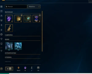 Conta league of legends ouro IV LOL
