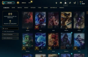 Conta league of legends ouro IV LOL