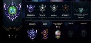 Conta de lol no Diamante III - League of Legends