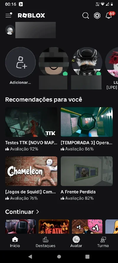 Conta Roblox barato