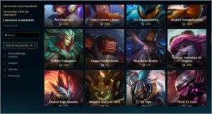 vendo skins de league of legends com o valor de até 750rp LOL