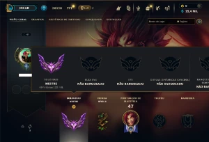 Mestre com 30 Champs e 2 Skins + 17 Fragmentos - League of Legends LOL