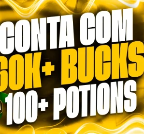 Conta Com 60K+ A 180K Bucks E 100+ A 300+ Potions - Roblox