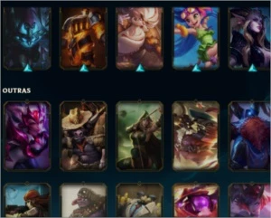 Conta 155 skins e 9k de rp de brinde 250 reais - League of Legends LOL