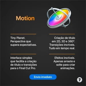 Final Cut Pro X + Motion + Compressor - Pacote Criativo - Softwares e Licenças