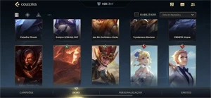 Vendo conta lol wild rift com 100 skins - League of Legends: Wild Rift LOL WR