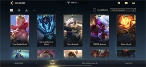 Vendo conta lol wild rift com 100 skins - League of Legends: Wild Rift LOL WR