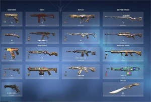 Vendo Conta de valorant com apenas as skins que pegam