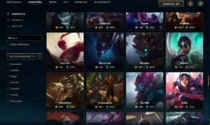 Platina 2 com 60 Champs e 30 Skins + 2340 RP - League of Legends LOL