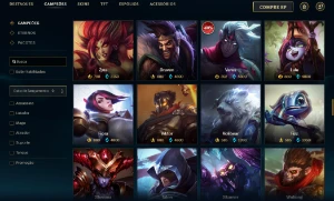 Platina 2 com 60 Champs e 30 Skins + 2340 RP - League of Legends LOL