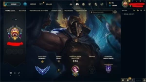 Conta de Lol diamond maior elo mestre 300pdl - League of Legends