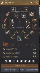 Conta Black desert (EU) Hashashin 249/250/310