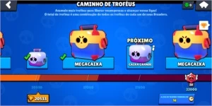 Conta 20k de trofeus Brawl stars barato
