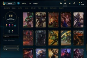 Conta ouro 4 com 109 champs e 66 skins + 2 Ultimates - League of Legends LOL