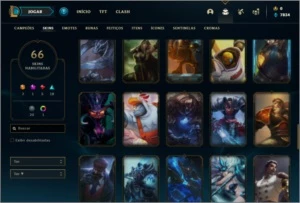 Conta ouro 4 com 109 champs e 66 skins + 2 Ultimates - League of Legends LOL