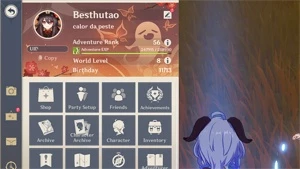 GENSHIN ACCOUNT AR 56 Ganyu -c1 Amos - Genshin Impact