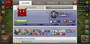 CONTA DE CLASH OF CLANS CV11 TOP WAR E FARM