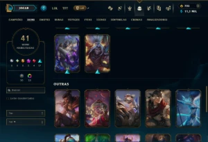 Mestre com 120 Champs e 41 Skins ( 591 PDL ) - League of Legends LOL