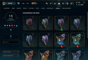 Mestre com 120 Champs e 41 Skins ( 591 PDL ) - League of Legends LOL