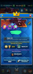 Conta Clash Royale lvl 40