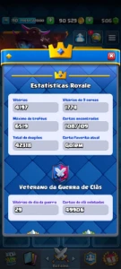Conta Clash Royale lvl 40