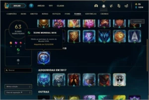 Conta unranked com 10 skins e 38 champs - League of Legends LOL