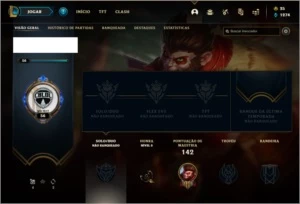 Conta unranked com 10 skins e 38 champs - League of Legends LOL