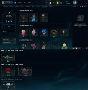 CONTA LOL - D3 ( 54 SKINS / CRIADA 2013 / LVL 194) - League of Legends