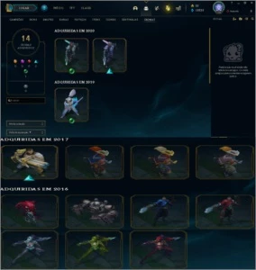 CONTA LOL - D3 ( 54 SKINS / CRIADA 2013 / LVL 194) - League of Legends