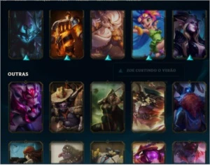Conta Platina 155 kins e 9k de rp inclusos 300 reais - League of Legends LOL