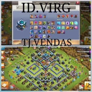Centro de Vila  nivel 13 seme full  id virgem - Clash of Clans