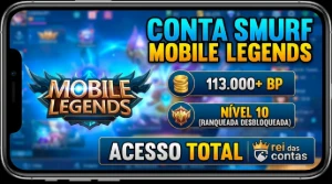 Conta Smurf Mobile Legends | 113.000+ Bp | Nível 10