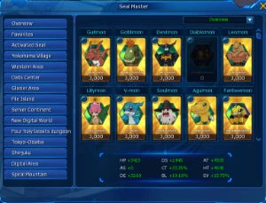 Conta Nadmo Gk Zeed Sv Omega - Digimon Masters Online