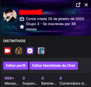 Conta Twitch Verificada - Redes Sociais